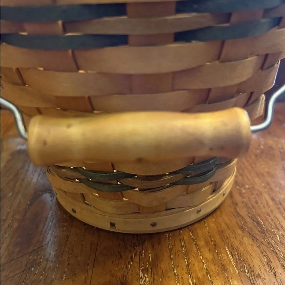 Longaberger 2002 Autumn Pail Green Basket
